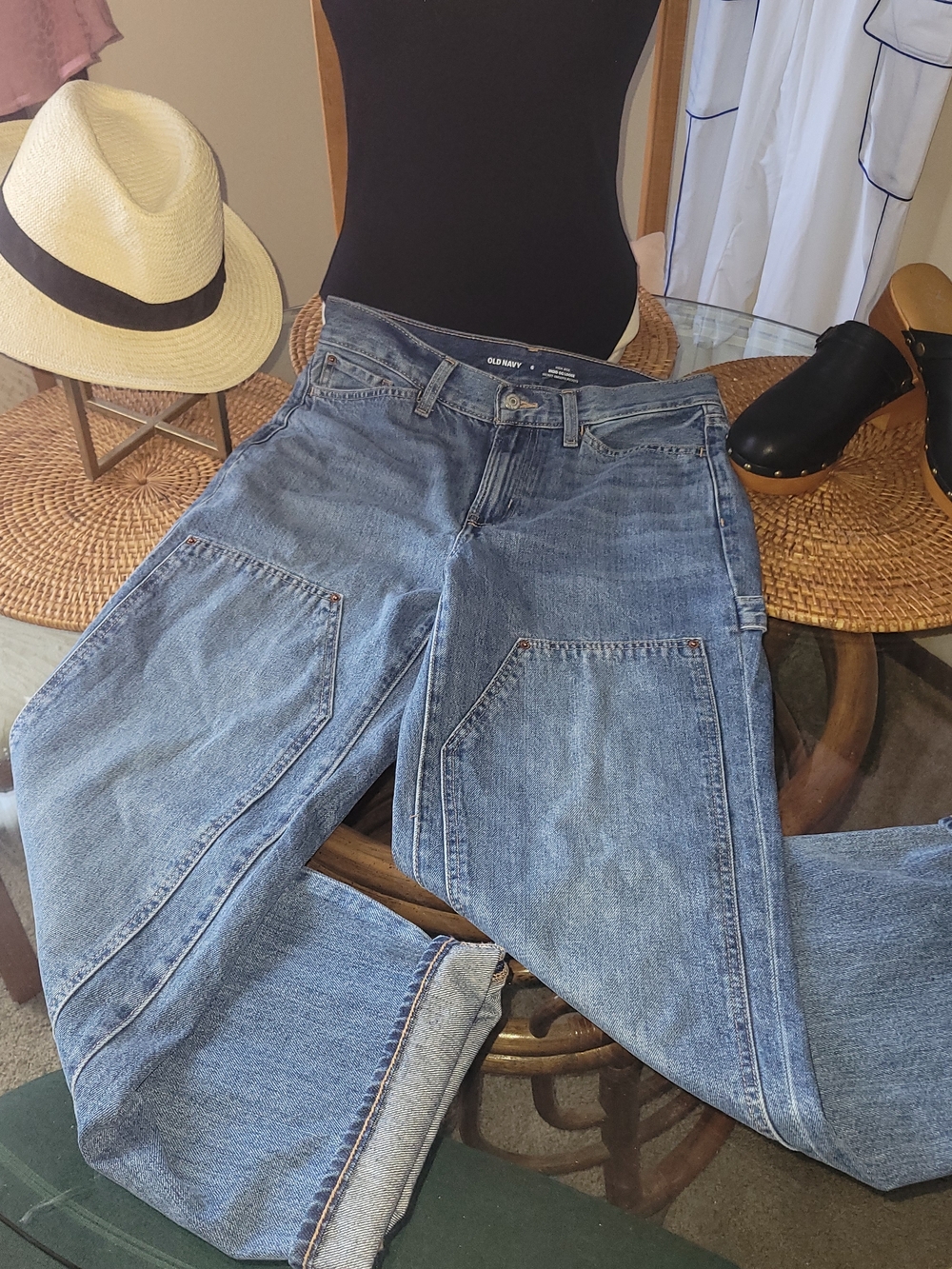 Old Navy Strigid Hi Rise 90s Carpenter Jeans